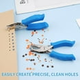 thumbnail image 5 of Emlimny Single Hole Punch, 2 Pcs Hand Hole Puncher with Soft Grip Handle, 1/4" and 1/8" Small Hole Paper Punch for Crafts, Scrapbooks, 6 Sheets Capacity, Tags, Tickets, 5 of 7