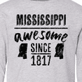 thumbnail image 4 of Inktastic Mississippi Awesome Since 1836 Long Sleeve Youth T-Shirt, 4 of 5