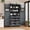 Gray + MDF + Farmhouse, variant on ANJIESENG 70.9" Farmhouse Kitchen Pantry Cabinet, Tall Storage Cabinet with 4 Doors, 8 Pull-Out Trays, Adjustable Shelf and Door Shelves, Freestanding Food Storage Organizer for Kitchen, Gray