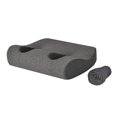 thumbnail image 4 of Almohada ergonómica para orejas perforadas, con funda, para dormir de lado. Gris oscuro, 4 of 9