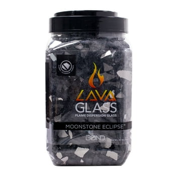 Bond Lavaglass® 1/2" Moonstone Eclipse Reflective Fire Glass, 10 lbs