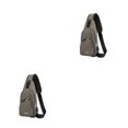 thumbnail image 3 of Qarigey Bolso de marca de moda para hombre, ligero, para viaje, ligero, de gran capacidad, bolso de pecho, bandolera de negocios, caqui 2Conjunto, 3 of 6