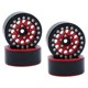 thumbnail image 5 of Buje de llanta Beadlock de 4x 1 pulgada, actualización de buje de rueda, bujes de llanta de aleación de aluminio para vehículos para SCX24 1:24 1:18 Rojo, 5 of 10