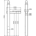 thumbnail image 6 of Whitley Plastic Mailbox Post, Compatibility Code A B C WP000WAM White, 6 of 10