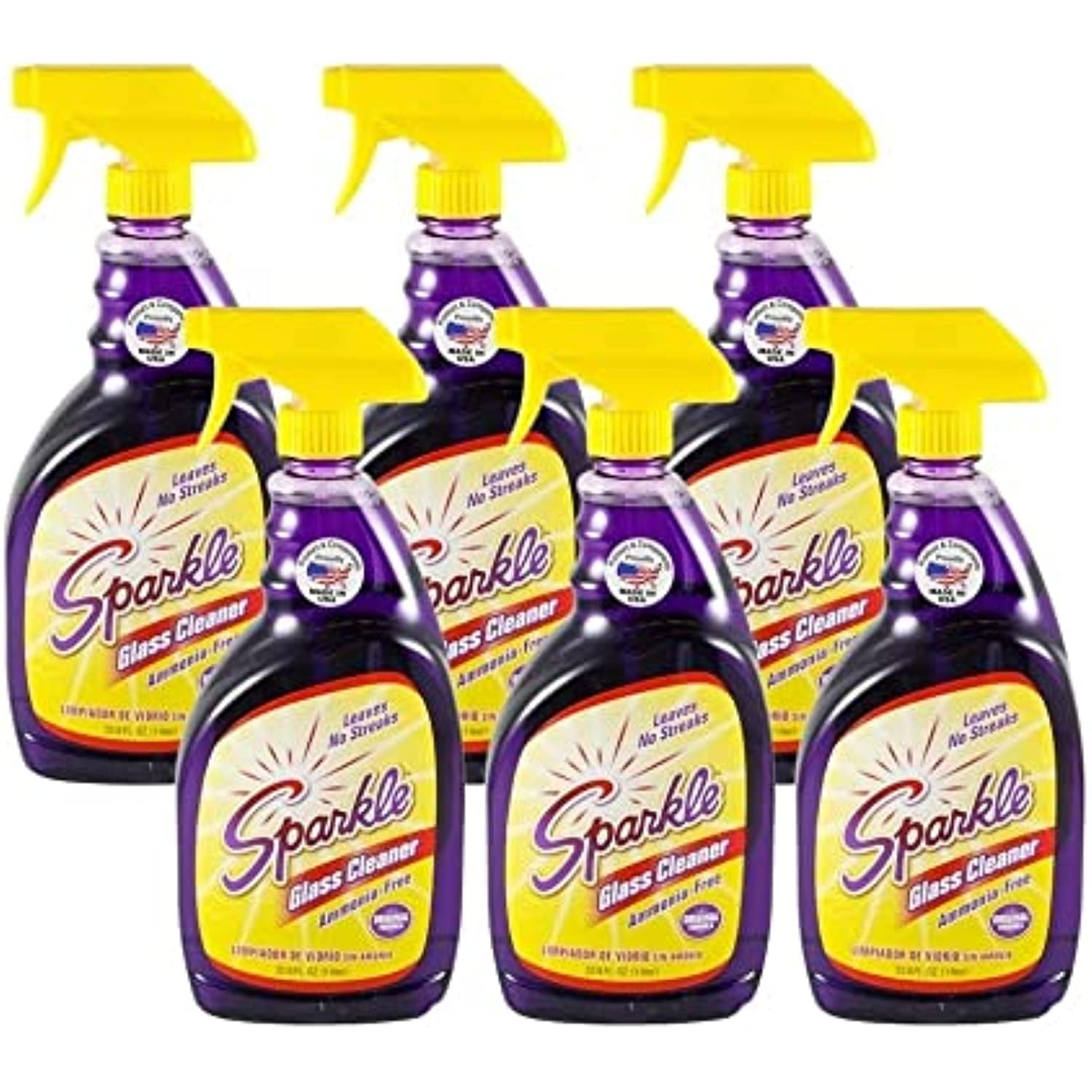 Sparkle Glass Cleaner Spray, AmmoniaFree Original Formula Glass