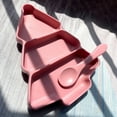 thumbnail image 4 of D-GROEE Silica Gel Divided Plates, Christmas Tree Shape Tableware for Toddlers & Kids, Dishwasher & Microwave Safe, 4 of 8