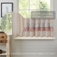 thumbnail image 4 of VHC Brands Kaila Country Cottage Ruffled Blue Ticking Stripe Kitchen Curtain Tier Set L24xW36, 4 of 5