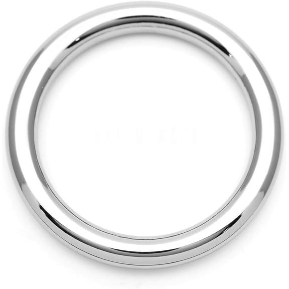 4pcs O Ring Strong Metal Welded O-Ring Circle Loop Buckle for Purse Bag Collar Leather Craft SCOG (1 Inch, Silver)
