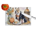 thumbnail image 3 of English Bulldog Fall Kitchen Pumpkins Glass Cutting Board Large 12 in x 15 in, 3 of 5