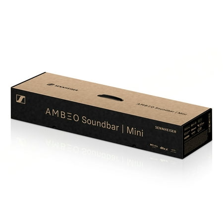 Sennheiser - AMBEO Soundbar Mini Compact Device with Adaptive Features and Multiple Connectivity - Black