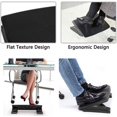 thumbnail image 2 of Moustache Repose-Pieds Ergonomique sous le Bureau, Repose-Pieds de Bureau à Domicile à Texture Plate avec Réglage d'Angle d'Inclinaison de 0 à 20 Degrés, Antidérapant, 2 of 6