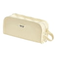 thumbnail image 2 of Aqestyerly Canvas Pencil Bag, Large Capacity Standing Pencil Case for Students, 2 of 7