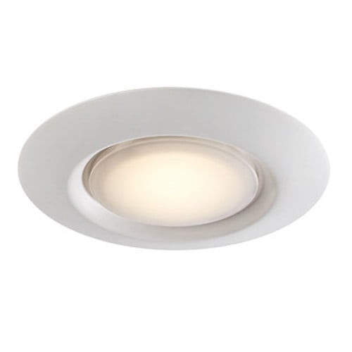 Trans Globe Imports LED-30021-1 WH Vanowen Indoor White Contemporary Flushmount, 7.5"