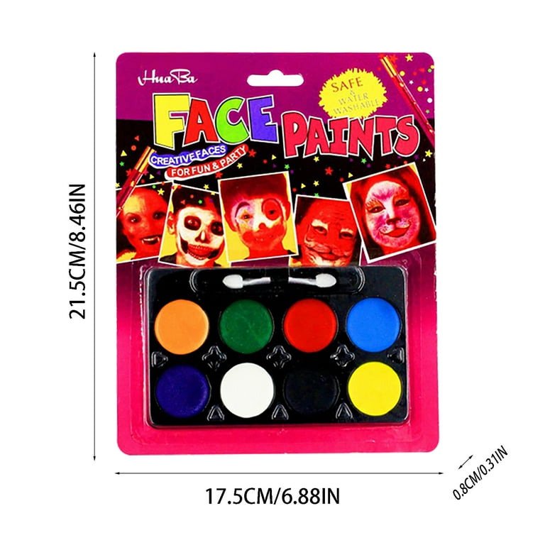 8 Color Face Body Paint Oil Painting Art Make Up Tool Professional Party Kit  #2 Arts And Crafts for Kids Ages 8-12 Girls Drawing 