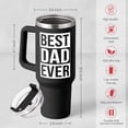 thumbnail image 3 of Dad Gifts for Dad from Daughter Son Best Dad Ever Tumbler with Handle 40oz Stainless Steel Insulated - Coffee Tumbler for Dad Father''s Day Birthday Christmas Cup Gift Set with Lid & Straw, 3 of 6
