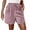 Pink, variant on fatyb Womens Casual Shorts Drawstring Elastic Waist Wide Leg Shorts Plain Summer Shorts with Pockets