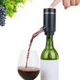 thumbnail image 1 of boquilla de vertido de aireador de vino automático. Decantador de vino inteligente. Bomba dispensadora de vino, el mejor regalo para los amantes del vino o para uso propio (negro mate) XianweiShao 9024715970336, 1 of 5