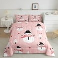 thumbnail image 2 of Homewish Kids Children Teens Cartoon Snowman Bedding Comforter Set 2pcs,Merry Christmas Twin Comforter Sets Microfiber,Happy Xmas Breathable Bedding Set,Ultra Soft Home Decor,Reversible, 2 of 8