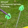 thumbnail image 5 of SAN LIKE 20pcs Tent Stakes Heavy Duty Tent Stakes Pegs Windproof Metal Stakes with Luminous Head for Pitching Camping Tents Outdoor All Kinds of Ground, 5 of 9