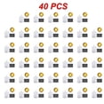 thumbnail image 1 of 40PCS Led Tea Light Candles  Real Wax Waterproof Flickering Candles for Romantic Valentine‘s Day  Home Decorations  Wedding, 1 of 5