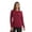Burgundy, variant on Women’s Long Sleeve Underscrub T-Shirt – Soft Fitted Undershirt Tee for Nurses, Doctors & Everyday Wear