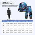 thumbnail image 4 of Naloa Cute Fuzzy Fantasy Creatures Men’s Pajamas Set - Long Sleeve Button Down Sleep Shirt and Pajama Bottoms Sleepwear Set-XX-Large, 4 of 7