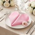 thumbnail image 3 of Set of 12 Cloth Napkins, Washable and Reusable Table Dinner Napkins for Restaurant, Weddings, Event and Parties Light Pink 12x12inch, 3 of 6