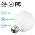 thumbnail image 5 of 6 Pack LED Vanity Light Bulbs, Dimmable G25 Globe Bulbs, 5W=40W, E26 Base, Daylight, 5 of 8
