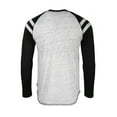 thumbnail image 2 of ZIMEGO Men’s Casual Color Block Long Sleeve Raglan Athletic Fashion Henley Shirt, 2 of 6