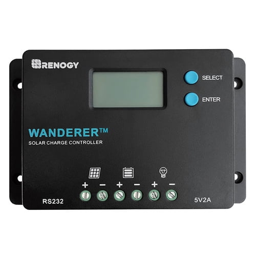 Renogy Wanderer 10 Amp 12V/24V PWM Negative Ground Solar Charge
