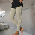 thumbnail image 6 of Pants for Women Sports Fitness Pants Solid Color Leggings Casual Tight Fitting Yoga Pants Stretch Pants,Womens Pants Beige M, 6 of 6