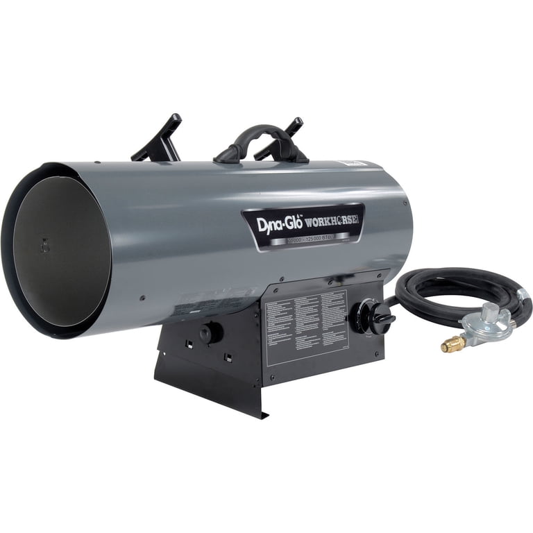 Dyna-Glo Workhorse LPFA125WH, 70K - 125K BTU LP Forced Air Heater -  Walmart.com