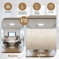 thumbnail image 5 of Beige Brown Ombre Window Privacy Film, Modern Abstract Art Gradient Aesthetics Static Cling UV Sun Blocking Heat Control Window Tint, Non-Adhesive One Way Windows Privacy Cover 29.5''x78.7'', 5 of 7