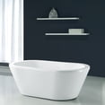 thumbnail image 2 of Virgo 63 in. Freestanding Acrylic Tub in Glossy White, 2 of 5