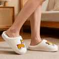 thumbnail image 6 of BERANMEY Cute Animal Slippers for Women Perfect Soft Plush Comfy Warm Slip-On Womens Slippers Indoor Fluffy House Slippers for Women and Men Non-slip Fuzzy Flat Slides, 6 of 9