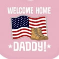 thumbnail image 4 of Inktastic Military Dad Welcome Home USA Flag Boys or Girls Baby Bib, 4 of 4