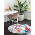 thumbnail image 3 of Rugs.com Ariel Collection Rug – 4 Ft Round Multi Medium Rug Perfect For Kitchens, Dining Rooms, 3 of 8