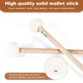 thumbnail image 6 of 2 Pieces Double Head Drum Cymbal Gong Mallet Soft Hammer Sticks Mallets Rods Felt 385mm, 6 of 9