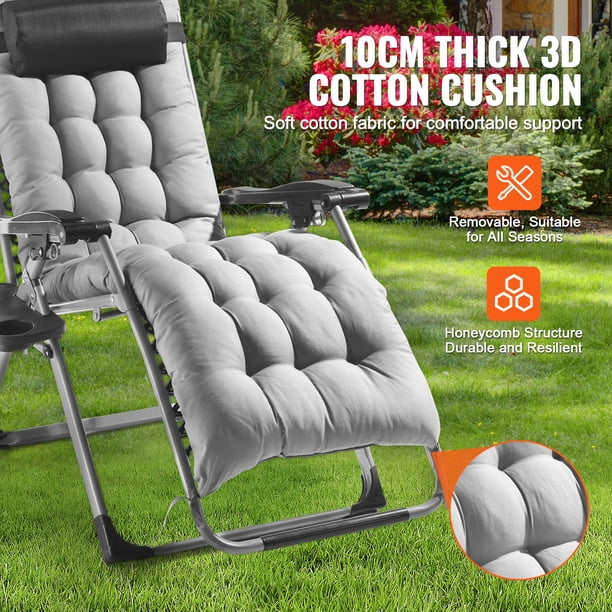 Siège Pliable Outdoor Vevor Chaise Camping Inclinable VEVOR - Pliable Avec Repose-pieds - Porte-gobelets 150kg - Outdoor Détente Fauteuil Camping Confort 330 Lbs