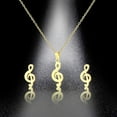 thumbnail image 4 of Conjunciones con Collares y Pendientes Xihbxyly Acero Inoxidable, 4 of 7
