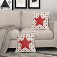 thumbnail image 3 of 4th of July Patriotic Pillow Covers 18x18 Inch Set of 2 Red Blue Stars America Independence Day Decorative Throw Pillows Fourth of July Holiday Outdoor Pillow Cases Couch Bed Sofa Decor, 3 of 6