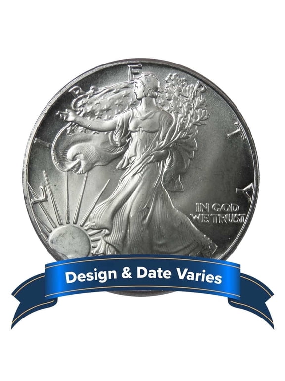 $1 American Silver Eagle 1 oz Random Year Impaired