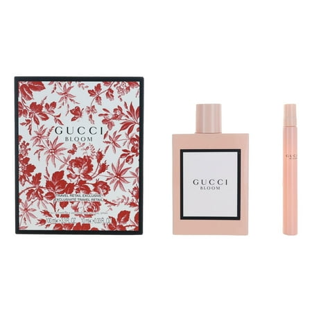 Gucci Bloom 3.3 oz EDP Spray Womens Perfume+ .33 EDP travel spray Set NIB