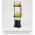 thumbnail image 4 of Yamazaki Home Shower Caddy - Three Sizes, Black, Steel, Large, Water Resistant, No Assembly, 4 of 7