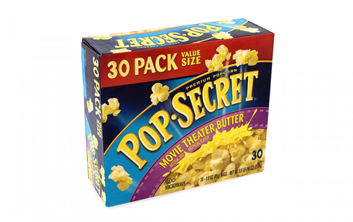 Pop Secret Premium Popcorn Movie Theater Butter, 3 oz, 30 Count