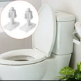 thumbnail image 4 of MYG 2 x Toilet Seat White Hinges Full Set Bolts Screws Bathroom Repair Kit Tools, 4 of 7