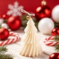 thumbnail image 2 of Leodye 1PCS Christmas Tree Shaped Candle Tabletop Festive Display Ornament Suitable for Home Holiday Layout and Festival Gift -4.33 × 3.15 × 3.15 in, 2 of 6