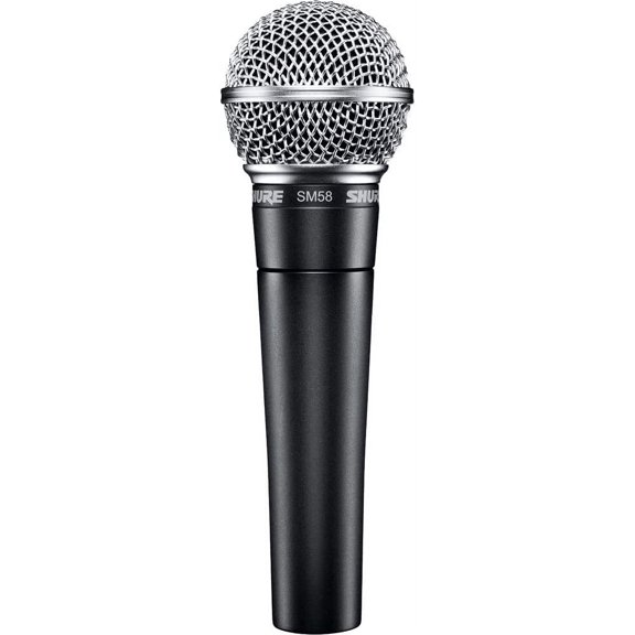 SM58-LC Dynamic Vocal Microphone Professional Handheld Cardioid XLR Mic for Singing, Live Performance, Studio Recording, Podcast & Broadcast, Black