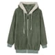 thumbnail image 4 of Chaqueta de mujer de moda Chaqueta cálida de gran tamaño con cómodo forro de invierno y otoño Verde jinwen Abrigo de invierno, 4 of 8