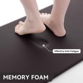thumbnail image 3 of Buganda Kitchen Rugs and Mats, Sets of 2 Non Slip Waterproof kitchen Rugs, Anti Fatigue Kitchen Mats for Floor, 17.3"x48"+17.3"x29", Chocolate, 3 of 9